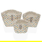 Set 3 cosuri pentru depozitare Springdots, Versa, 14 cm/12 cm/10 cm, Springdots