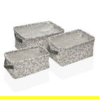 Set 3 cosuri pentru depozitare Oxford, Versa, 28 x 18 x 14 cm, poliester