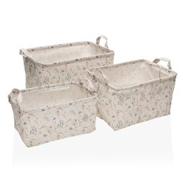 Set 3 cosuri pentru depozitare Lili, Versa, 35 x 25 x 22 cm, poliester