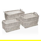 Set 3 cosuri pentru depozitare New Lines, Versa, 35 x 25 x 22 cm, poliester