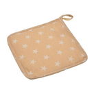 Suport recipiente fierbinti Stars, Versa, 20 x 20 cm, textil, bej