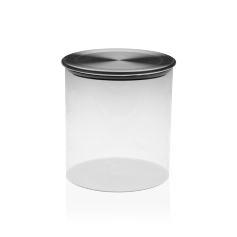 Recipient cu capac Everly, Versa, 350 ml, Ø 8.5 x 8.5 cm, sticla borosilicata