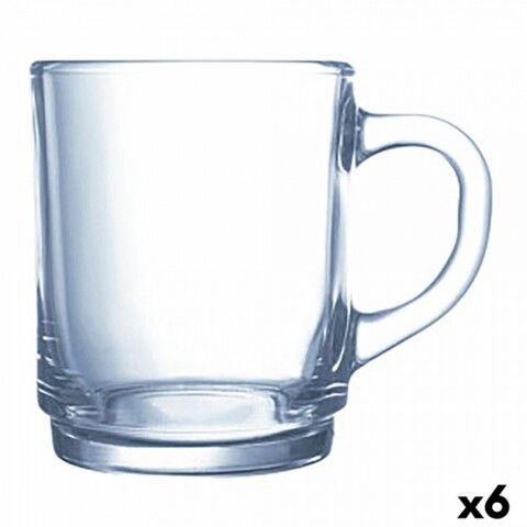 Set 6 cani stivuibile, Luminarc, Bock, 250 ml, sticla, transparent