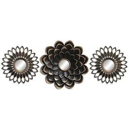Set 3 oglinzi decorative Lawson, Versa, 35 x 35 cm, sticla