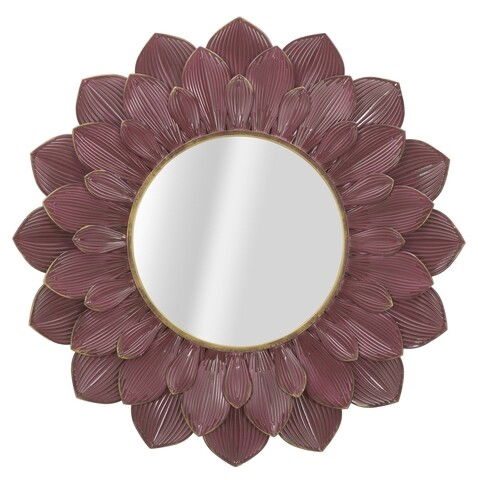 Oglinda decorativa, Glam Bordeaux, Mauro Ferretti, 100 cm, bordo