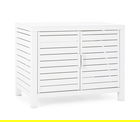 Dulap pentru exterior Atlantic, Bizzotto, 90 x 55 x 70 cm, aluminiu, alb