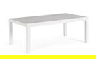 Masuta de cafea pentru gradina Kledi, Bizzotto, 120 x 70 x 43 cm, aluminiu/ceramica, alb