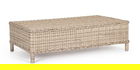 Masuta de cafea pentru gradina Aditya, Bizzotto, 105 x 60 x 29.5 cm, aluminiu/fibre sintetice, natural