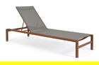 Sezlong cu roti Konnor, Bizzotto, 78 x 195 x 90 cm, aluminiu, teracota