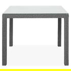 Masa patrata, Horeca, L.90 l.90 H.74 cm, aluminiu, gri