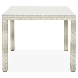 Masa patrata, Horeca, L.90 l.90 H.74 cm, aluminiu, natur