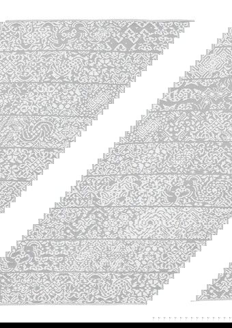 Covor cu doua fete Shiraz, Bizzotto, 180 x 270 cm, polipropilena, alb/gri