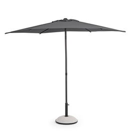 Umbrela pentru gradina / terasa Samba, Bizzotto, Ø 270 cm, stalp Ø 38 mm, otel/poliester, gri inchis