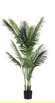 Planta artificiala in ghiveci Kenzia, Bizzotto, Ø 110 x 160 cm, 17 frunze, verde