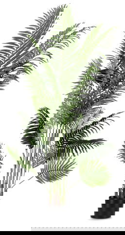 Planta artificiala in ghiveci Kenzia, Bizzotto, Ø 120 x 180 cm, 20 frunze, verde