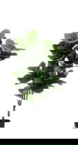Planta artificiala in ghiveci Ficus, Bizzotto, 55 x 45 x 120 cm, 72 de frunze, verde