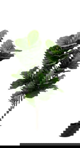 Planta artificiala in ghiveci Ficus, Bizzotto, 55 x 45 x 120 cm, 72 de frunze, verde