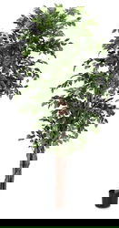 Planta artificiala in ghiveci Banyan, Bizzotto, Ø 90 x 210 cm, 2480 de frunze, verde