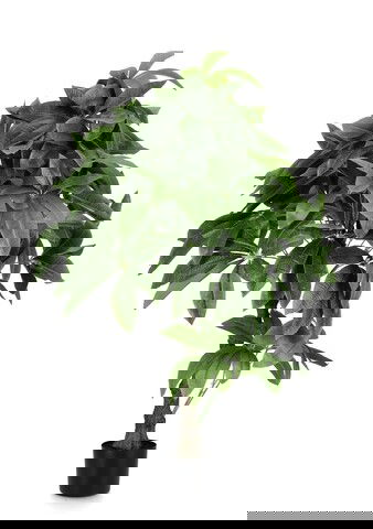 Planta artificiala in ghiveci Pachira, Bizzotto, Ø 60 x 120 cm, 280 de frunze, verde