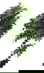 Planta artificiala in ghiveci Pachira, Bizzotto, Ø 70 x 160 cm, 360 de frunze, verde