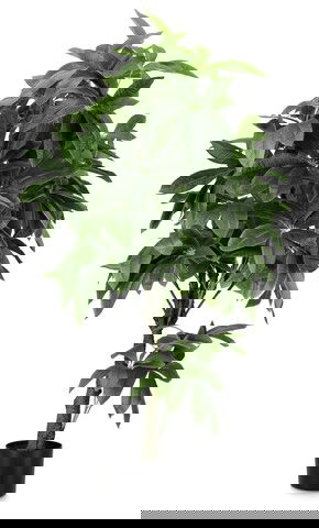 Planta artificiala in ghiveci Pachira, Bizzotto, Ø 70 x 160 cm, 360 de frunze, verde