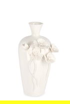 Vaza Poppy, Bizzotto, 16.5 x 14 x 30 cm, portelan, alb