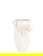 Vaza Poppy, Bizzotto, 14.5 x 13 x 22 cm, portelan, alb