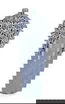 Vaza Treasure, Bizzotto, Ø 16 x 40 cm, portelan, albastru deschis