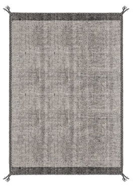 Covor Chathu, Bizzotto, 160 x 230 cm, lana, verso din bumbac, gri