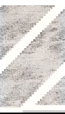 Covor Suri, Bizzotto, 80 x 150 cm, tesatura Chenille/policoton, verso din latex, argintiu