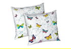 Set 2 perne Papillons, microfibra matlasata Alcam, 70x70 cm