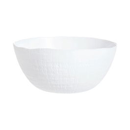 Bol salata, Luminarc, Ammonite, Ø 24 cm, sticla, alb