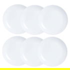 Set 6 farfurii pentru desert, Luminarc, Diwali, Ø 19 cm, sticla, alb