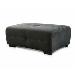 Taburet Adona, lemn masiv, negru, 42 x 108 x 71 cm