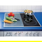 Set 2 protectii universale pentru aragaz, Wenko, 1.8 x 30 x 52 cm, sticla termorezistenta