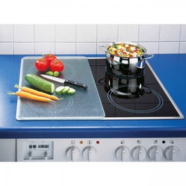 Set 2 protectii universale pentru aragaz, Wenko, 1.8 x 30 x 52 cm, sticla termorezistenta