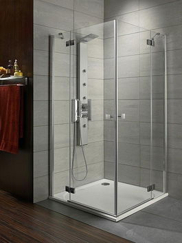 Cabina de dus cu usi batante asimetrica Radaway Almatea KDD 80Lx90R