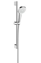 Set de dus Hansgrohe Croma Select E Vario alb-crom cu bara de 0.65 m