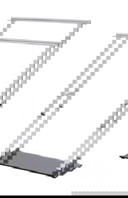 Suport pentru prosoape, Wenko, Lava, 52 x 81.5 x 20 cm, inox/sticla