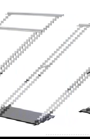 Suport pentru prosoape, Wenko, Lava, 52 x 81.5 x 20 cm, inox/sticla