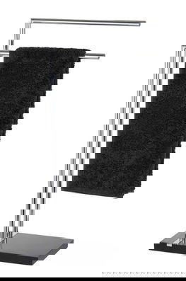 Suport prosoape, Wenko,Noble Black, 45.5 x 82 x 20 cm, inox/polirasina