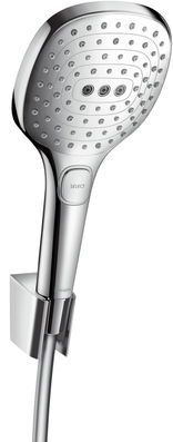 Set dus Hansgrohe Raindance Select E 120 Porter crom include furtun 1 60m