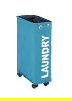 Cos de rufe, Wenko, Corno, 43 L, 18.5 x 60 x 40 cm, poliester/polipropilena, albastru