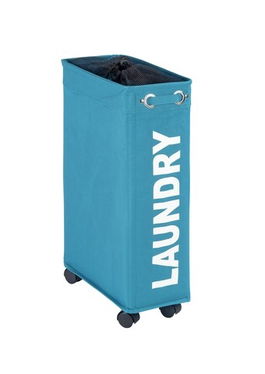 Cos de rufe, Wenko, Corno, 43 L, 18.5 x 60 x 40 cm, poliester/polipropilena, albastru