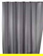 Perdea de dus anti-mucegai, Wenko, Single-colour, 180 x 200 cm, poliester, gri