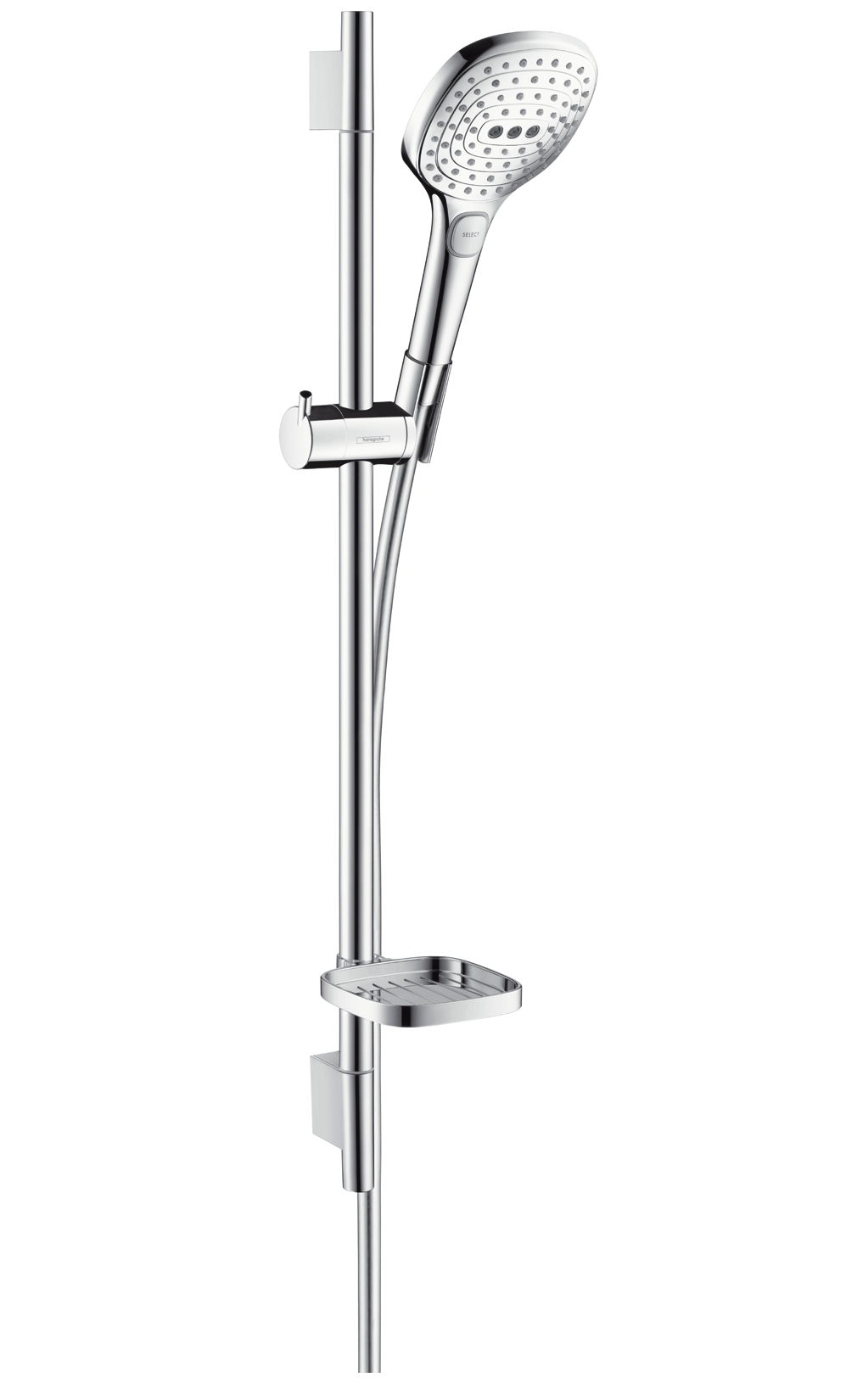 Set de dus Hansgrohe Raindance Select E120 cu 3 jeturi si bara Unica\'S Puro 0.65 cm