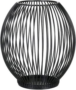 Suport pentru lumanare Encoft, metal, negru, 24 x 19 x 11 cm