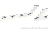 Suport pentru prosoape/haine suspendabil pe usa, Wenko, Celano, 6 carlige, 39 x 11 x 5.5 cm, inox