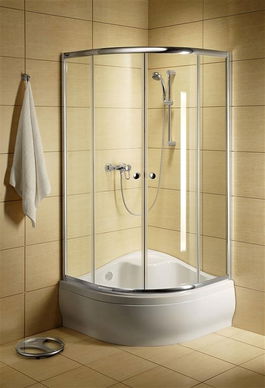 Cabina de dus semirotunda Radaway Classic A 1700 90x90 cm pentru cadite inalte