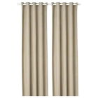 SET DRAPERIE BLACKOUT,Casa Deco Logistics, CU INELE CAPSE CROM CULOARE BEJ